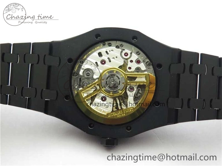 Royal Oak 41mm 15500 DLC ZF 1:1 Best Edition White Textured Dial on SS Bracelet A4302 V2(Free Box) FashionForward 4820