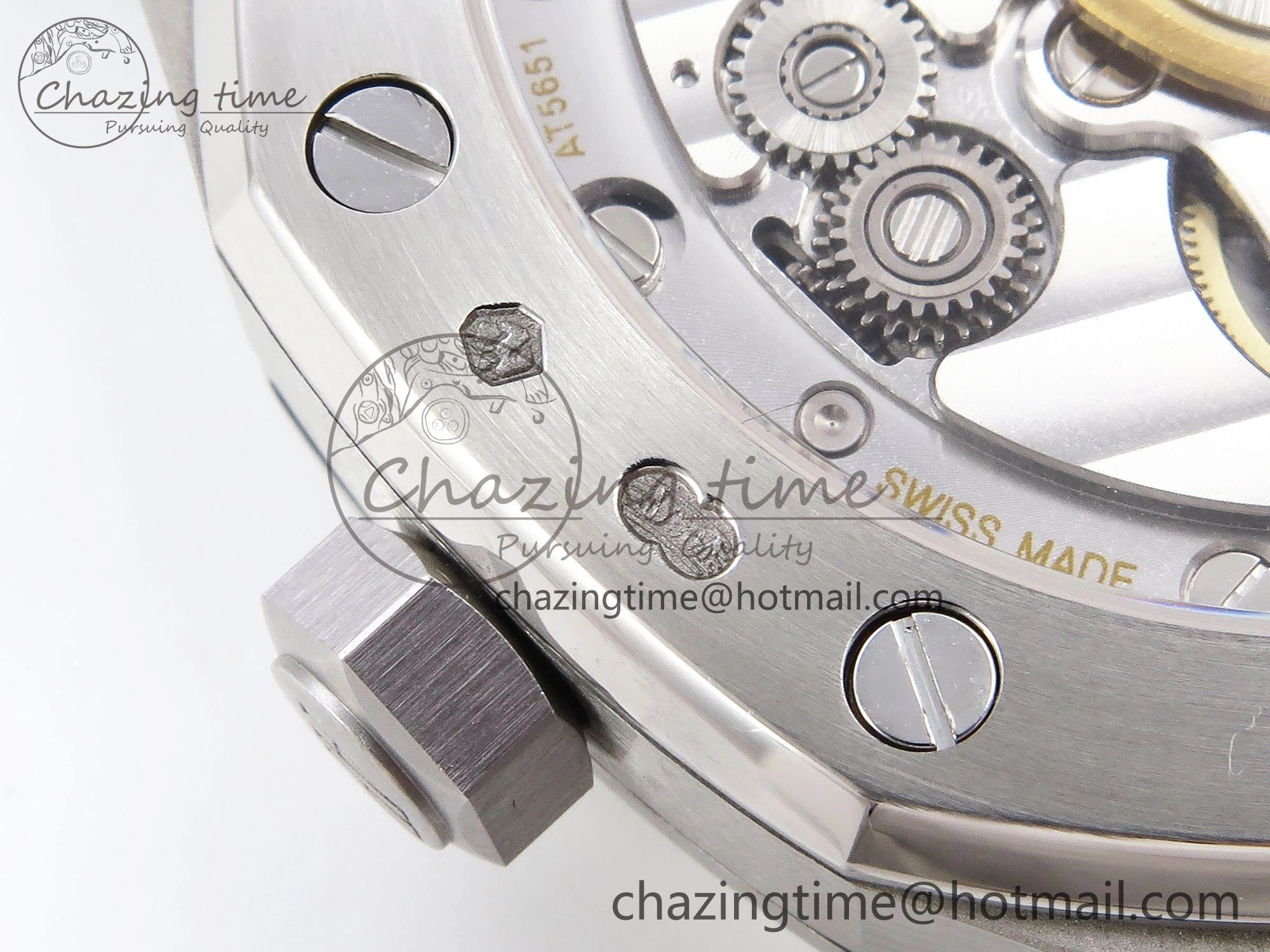 Durable Royal Oak 41mm 15500 Frosted SS APSF 1:1 Best Edition Blue Textured Dial on SS Bracelet SA4302 Super Clone 4428