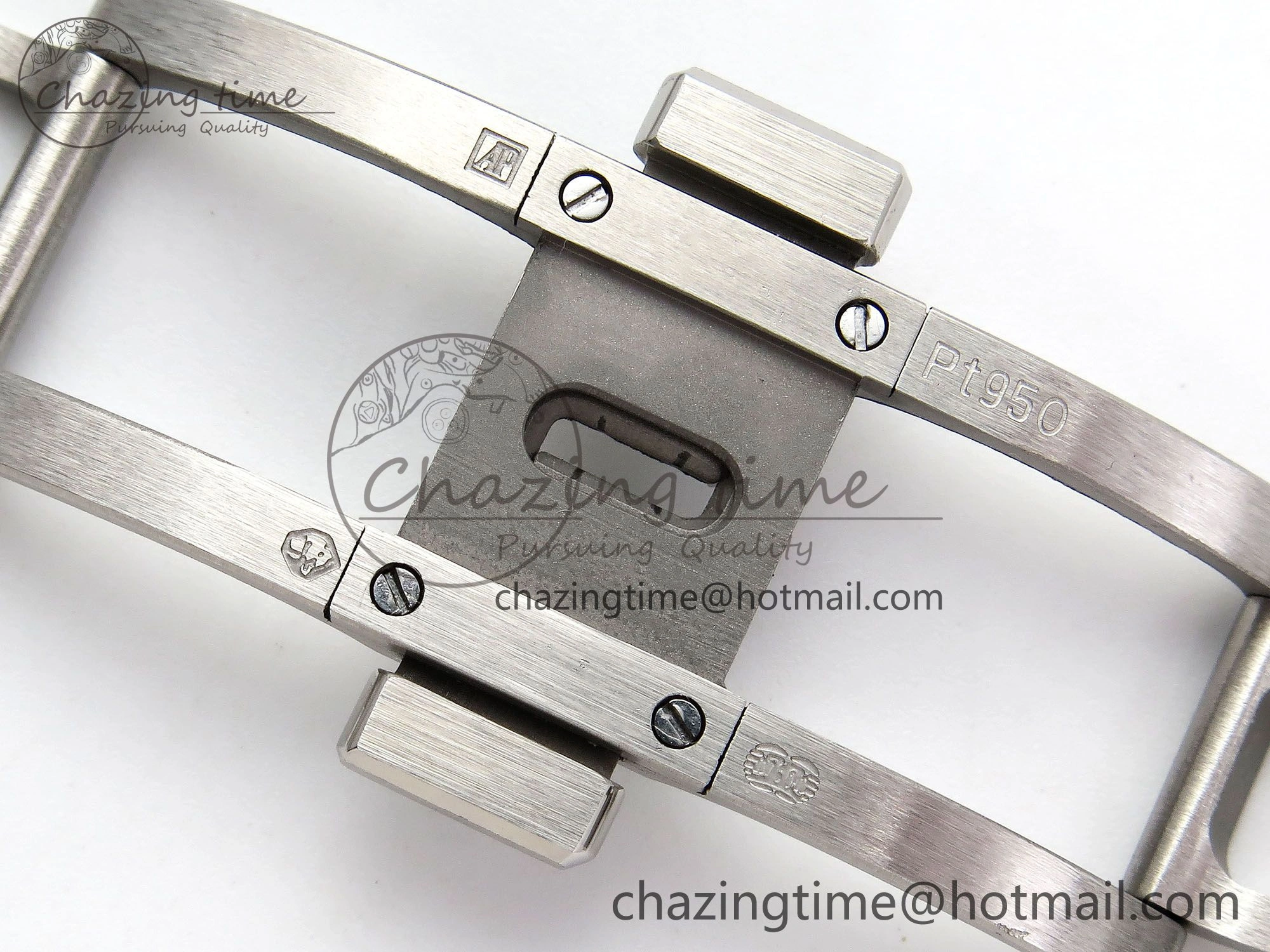 Compact Royal Oak 41mm 15500 Frosted SS APSF 1:1 Best Edition Grey Textured Dial on SS Bracelet SA4302 Super Clone 4419
