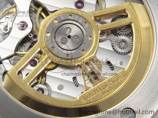 Royal Oak 41mm 15500 Frosted SS APSF 1:1 Best Edition White Textured Dial on SS Bracelet SA4302 Super Clone Durable 4424