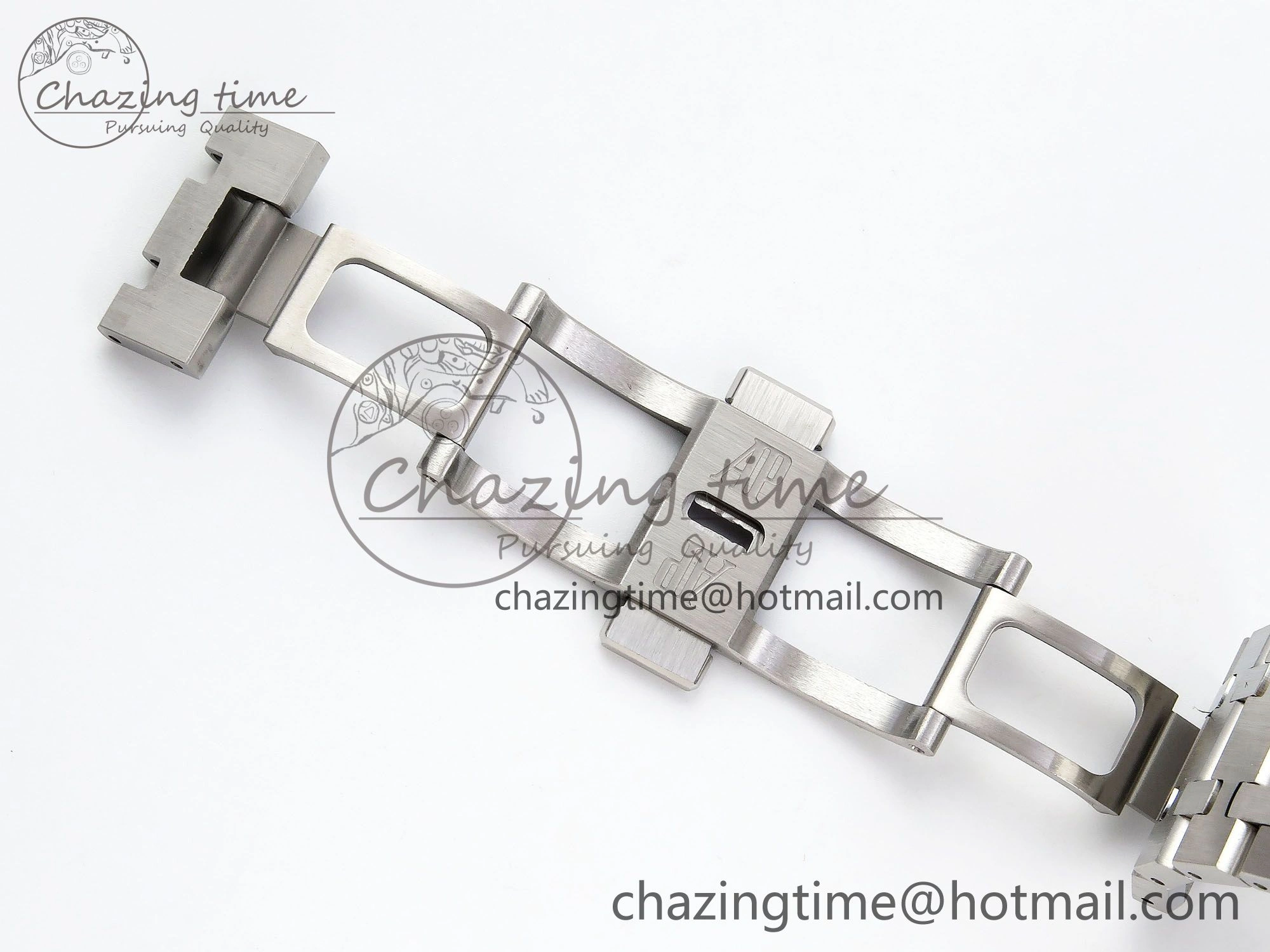 Royal Oak 41mm 15500 Frosted SS APSF 1:1 Best Edition White Textured Dial on SS Bracelet SA4302 Super Clone Durable 4424