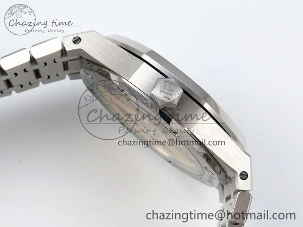 Minimalist Royal Oak 41mm 15500 Frosted SS IPF 1:1 Best Edition Blue Textured Dial on SS Bracelet SA4302 Super Clone 4470