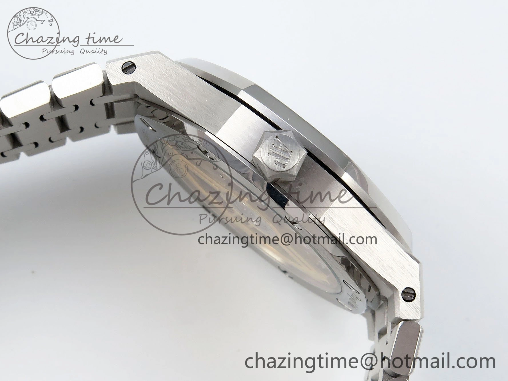 Minimalist Royal Oak 41mm 15500 Frosted SS IPF 1:1 Best Edition Blue Textured Dial on SS Bracelet SA4302 Super Clone 4470