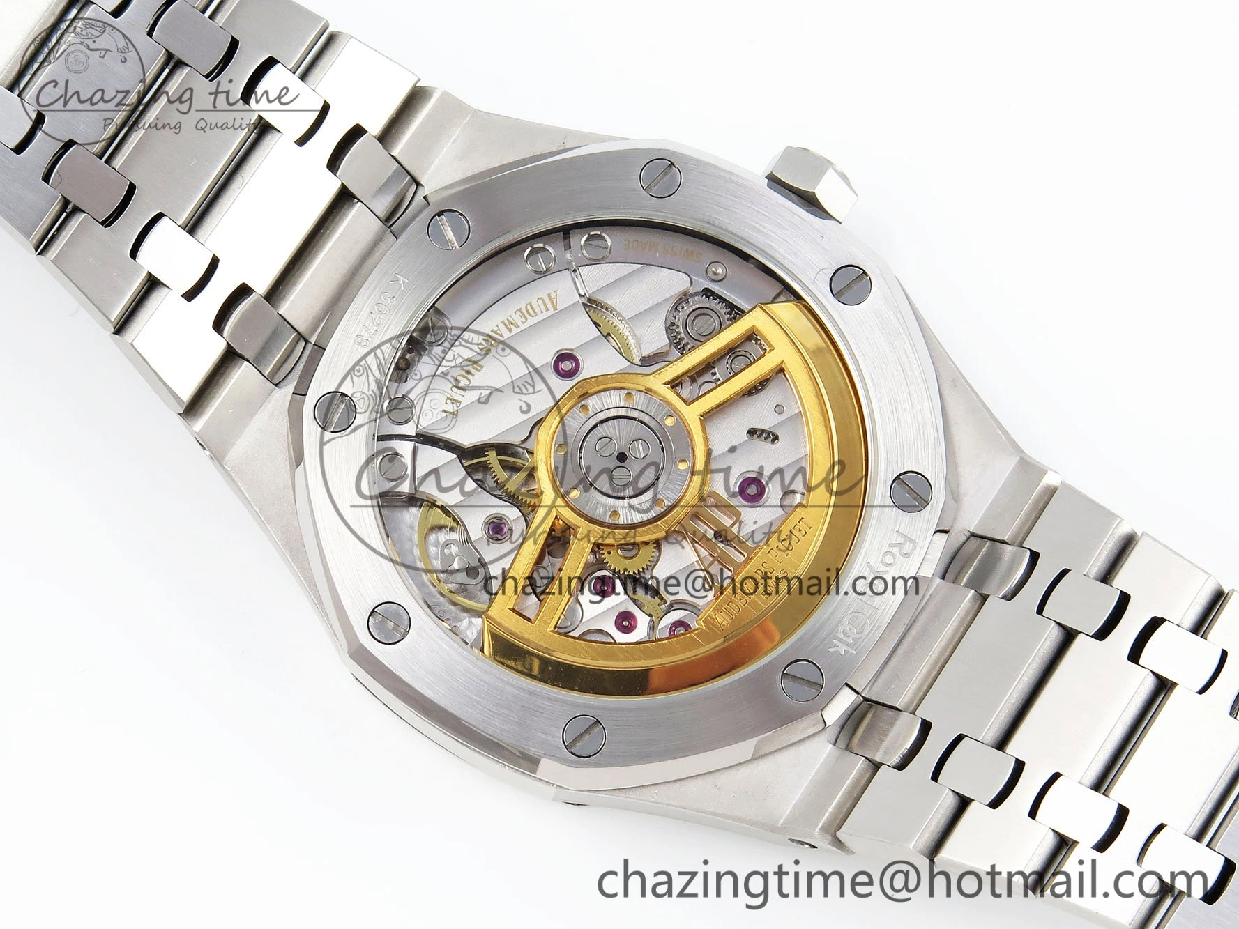 Minimalist Royal Oak 41mm 15500 Frosted SS IPF 1:1 Best Edition Blue Textured Dial on SS Bracelet SA4302 Super Clone 4470