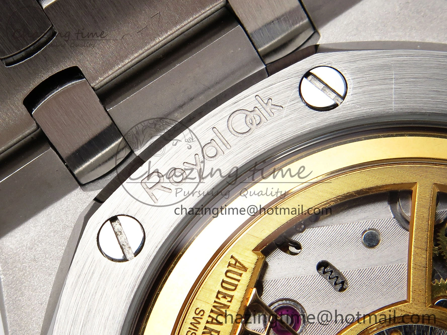 Minimalist Royal Oak 41mm 15500 Frosted SS IPF 1:1 Best Edition Blue Textured Dial on SS Bracelet SA4302 Super Clone 4470