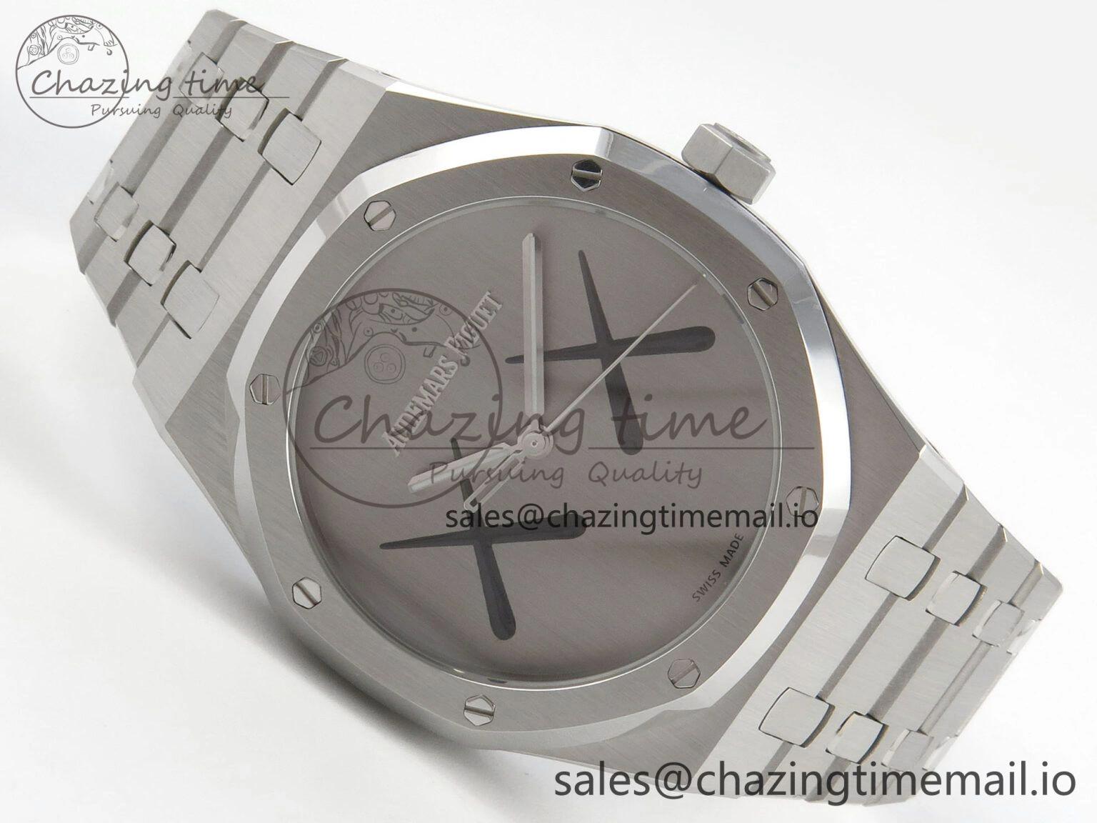 Royal Oak 41mm 15500 KAWS SS IPF 1:1 Best Edition XX Dial on SS Bracelet SA4302 Super Clone Modern 4230