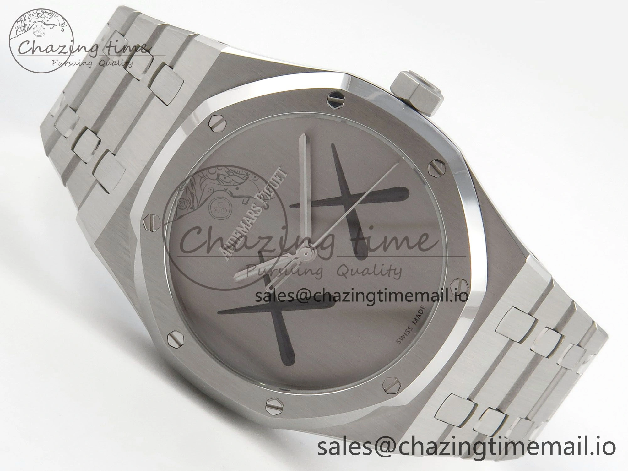 Royal Oak 41mm 15500 KAWS SS IPF 1:1 Best Edition XX Dial on SS Bracelet SA4302 Super Clone Modern 4230