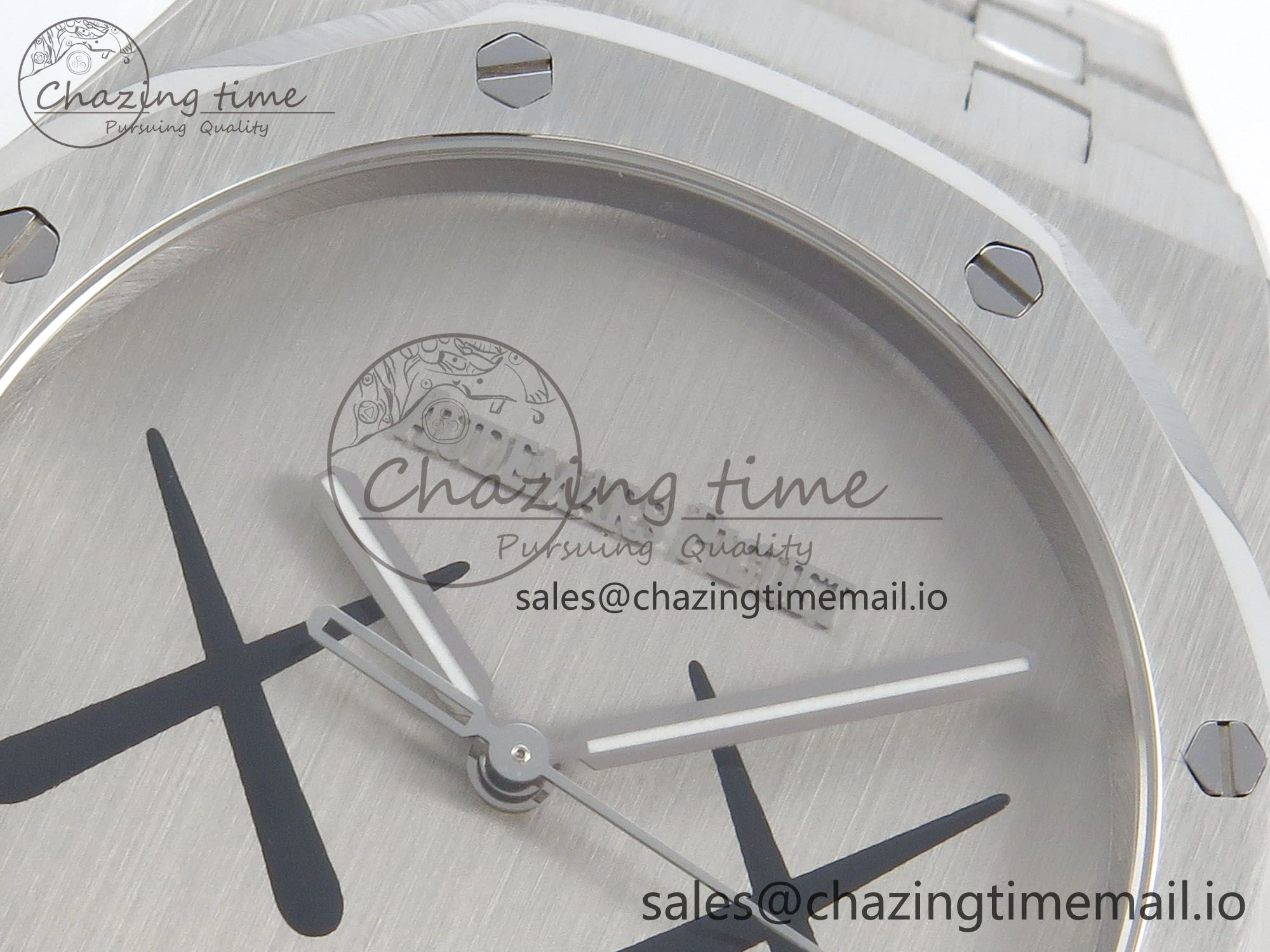 Royal Oak 41mm 15500 KAWS SS IPF 1:1 Best Edition XX Dial on SS Bracelet SA4302 Super Clone Modern 4230