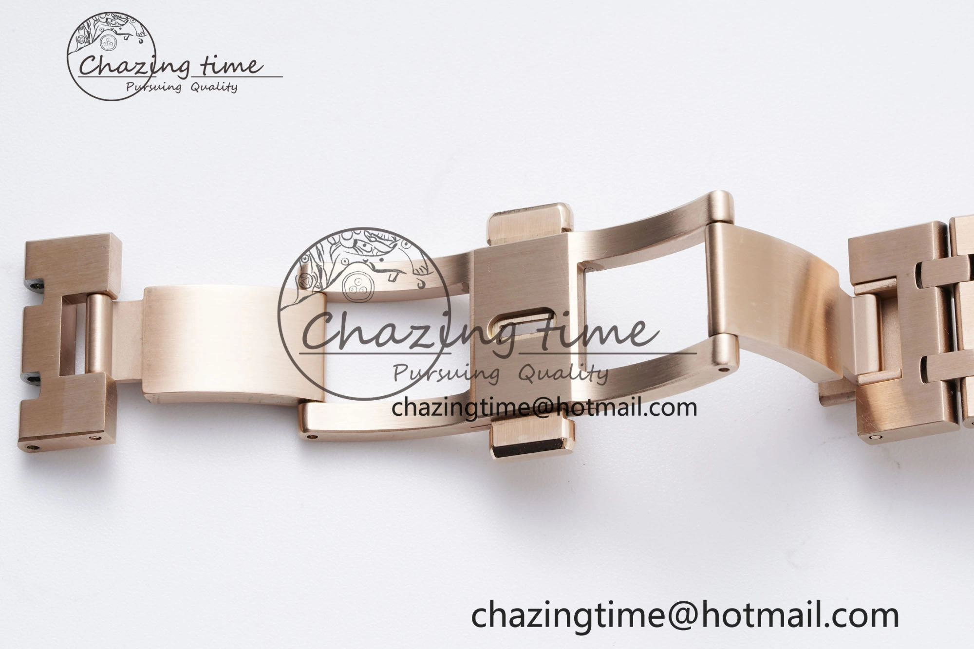 Royal Oak 41mm 15500 RG BF 1:1 Best Edition Black Textured Dial on SS Bracelet A ModernLook 4606