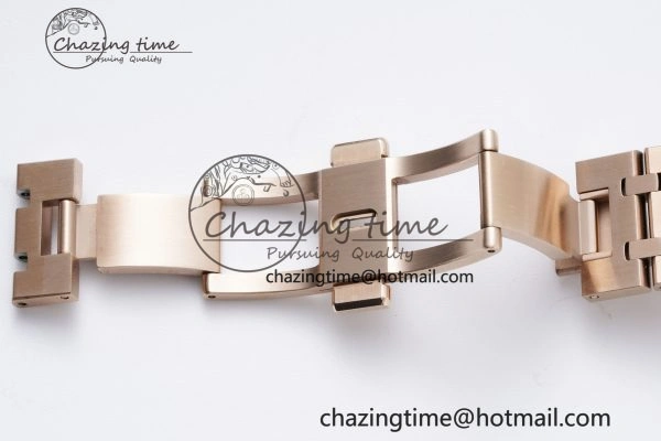 Royal Oak 41mm 15500 RG BF 1:1 Best Edition Blue Textured Dial on SS Bracelet A BestValue 4608
