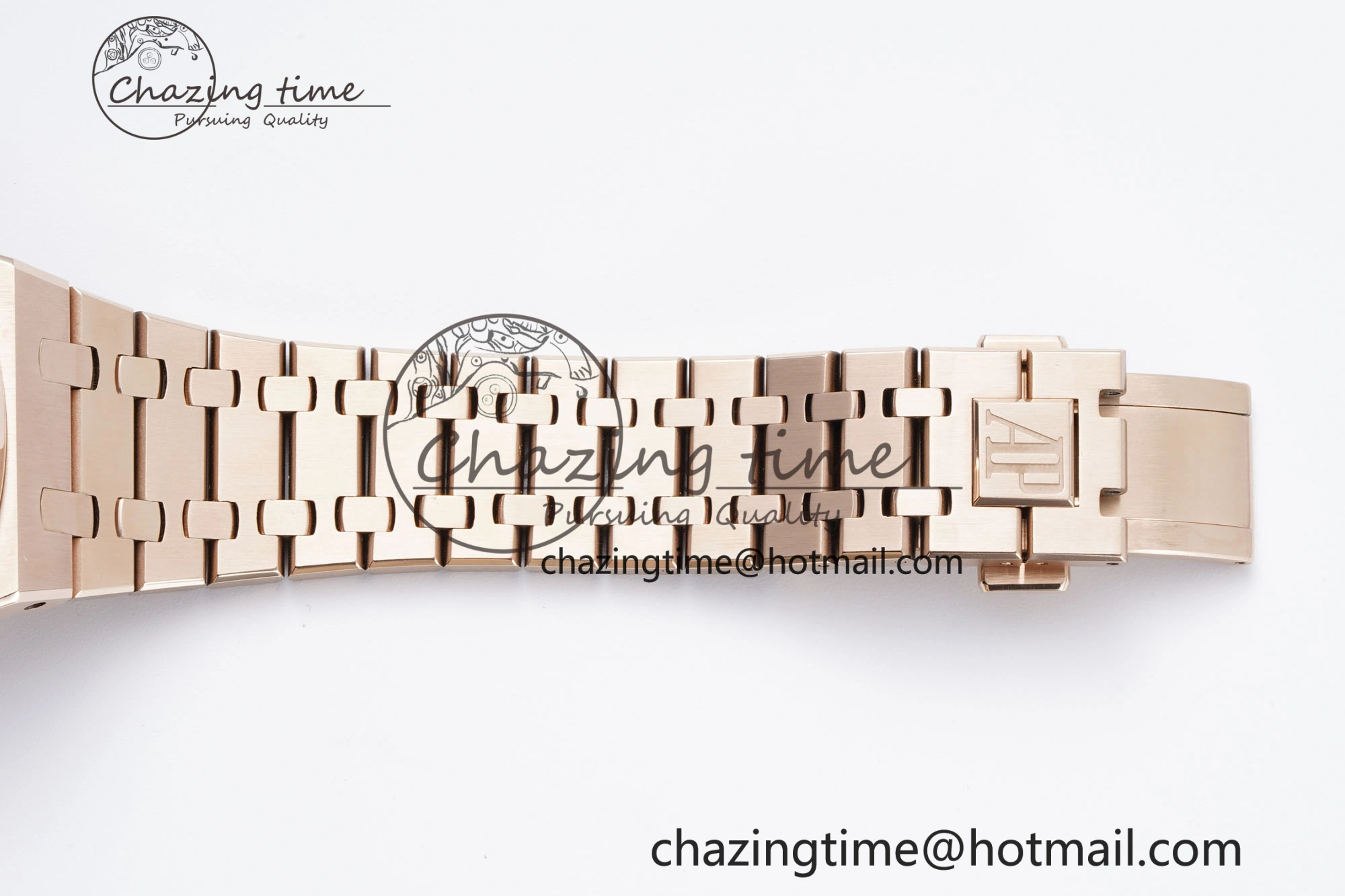 Royal Oak 41mm 15500 RG BF 1:1 Best Edition Blue Textured Dial on SS Bracelet A BestValue 4608