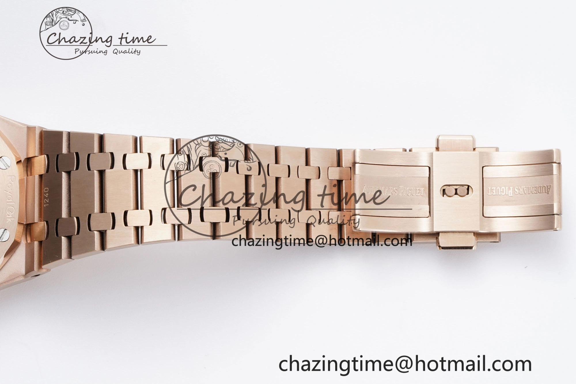 Royal Oak 41mm 15500 RG BF 1:1 Best Edition Blue Textured Dial on SS Bracelet A BestValue 4608