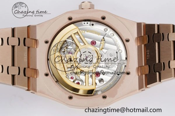 Royal Oak 41mm 15500 RG BF 1:1 Best Edition Blue Textured Dial on SS Bracelet A BestValue 4608