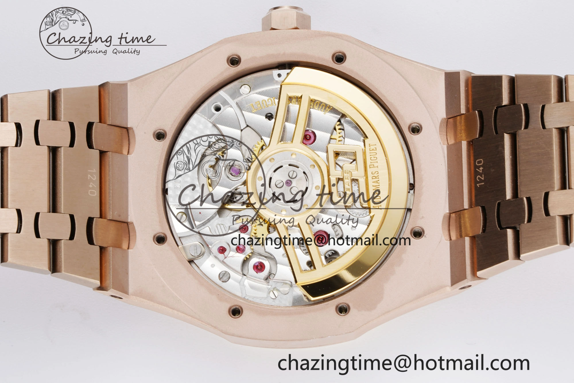 Royal Oak 41mm 15500 RG BF 1:1 Best Edition Blue Textured Dial on SS Bracelet A BestValue 4608
