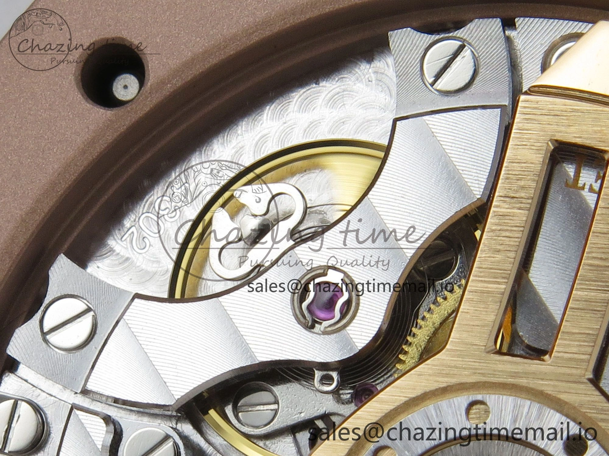 Royal Oak 41mm 15500 RG RSF 1:1 Best Edition Black Dial on Blue leather strap SA4302 Super Clone HighPerformance 4207