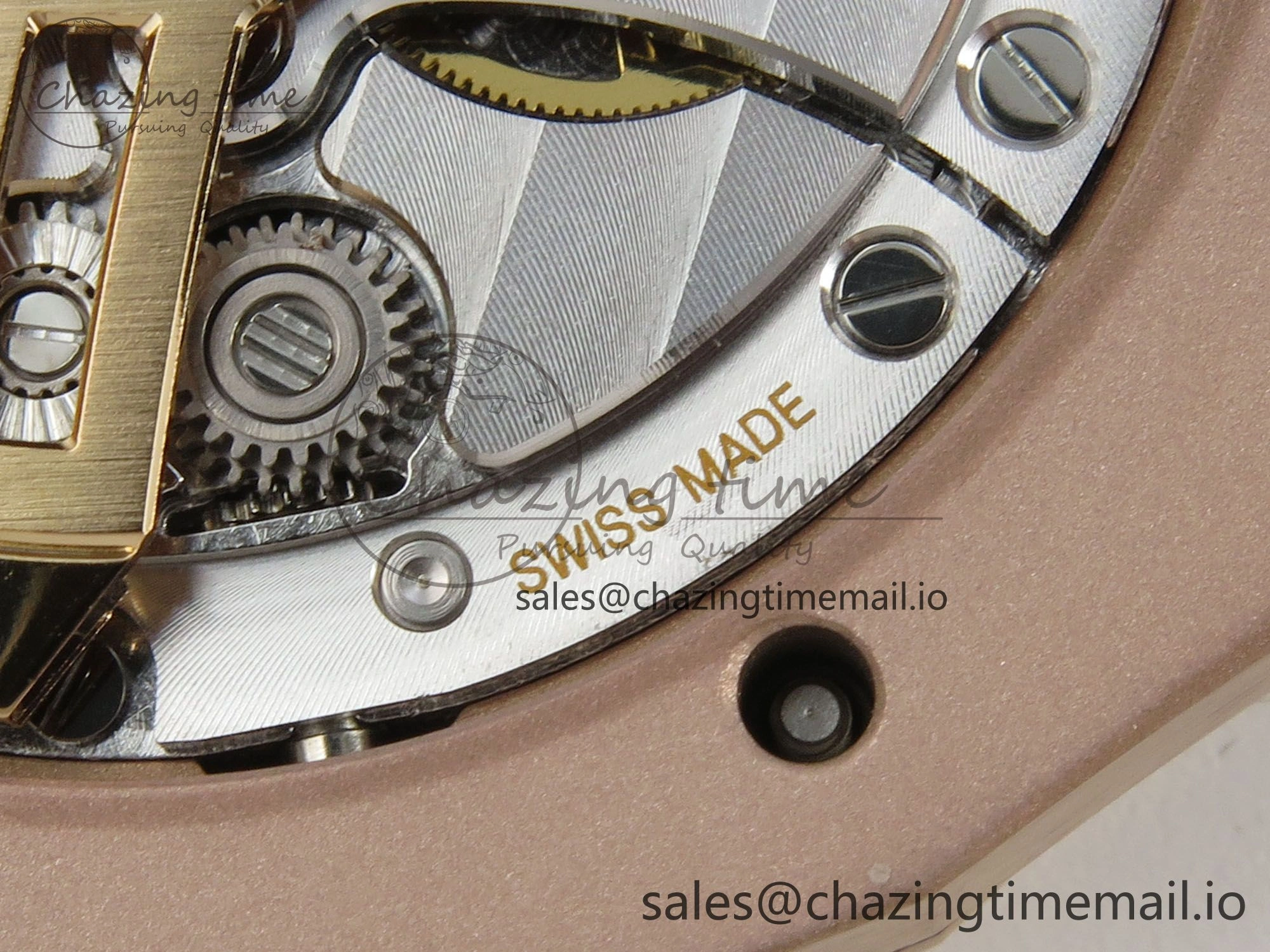 Royal Oak 41mm 15500 RG RSF 1:1 Best Edition Black Dial on Blue leather strap SA4302 Super Clone HighPerformance 4207