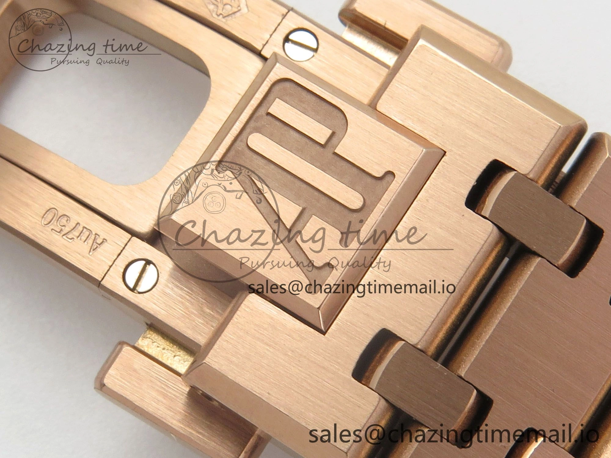 Royal Oak 41mm 15500 RG RSF 1:1 Best Edition Black Dial on RG Bracelet SA4302 Super Clone Soft 4206