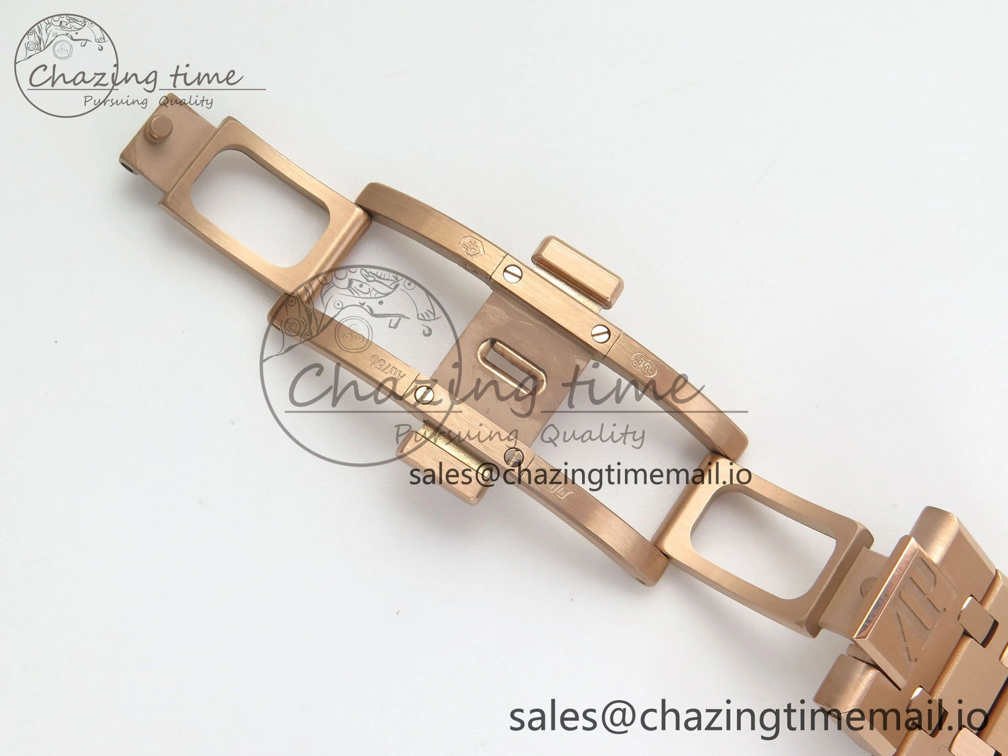 Royal Oak 41mm 15500 RG RSF 1:1 Best Edition Black Dial on RG Bracelet SA4302 Super Clone Soft 4206
