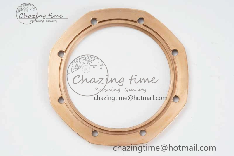 Royal Oak 41mm 15500 RG ZF 1:1 Best Edition Black Textured Dial on RG Bracelet A4302 V EasyCare 4770