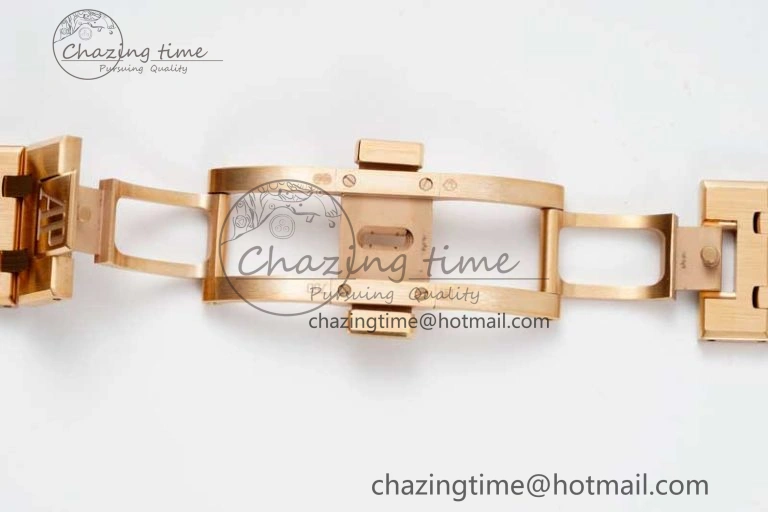 Royal Oak 41mm 15500 RG ZF 1:1 Best Edition White Textured Dial on RG Bracelet A4302 V Supportive 4771