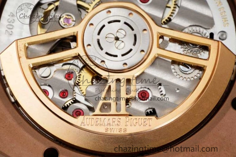 Royal Oak 41mm 15500 RG ZF 1:1 Best Edition White Textured Dial on RG Bracelet A4302 V Supportive 4771