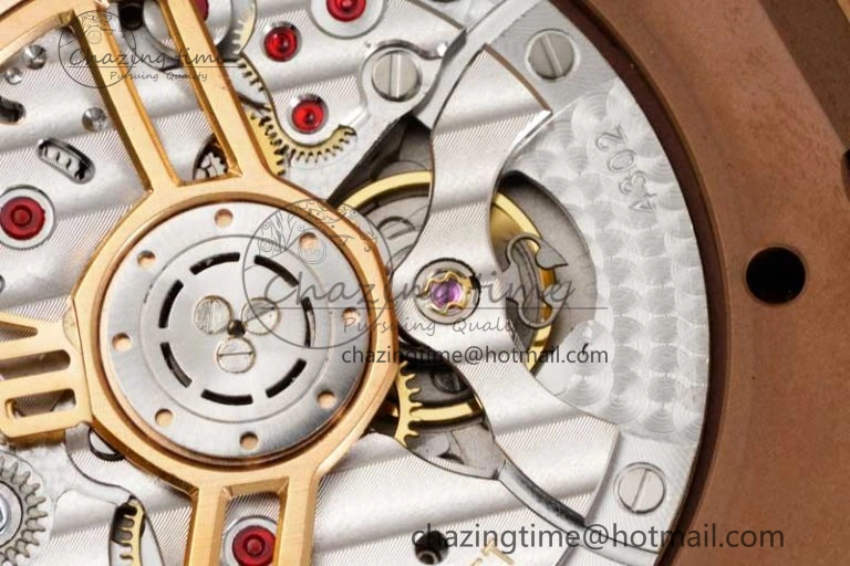 Royal Oak 41mm 15500 RG ZF 1:1 Best Edition White Textured Dial on RG Bracelet A4302 V Supportive 4771