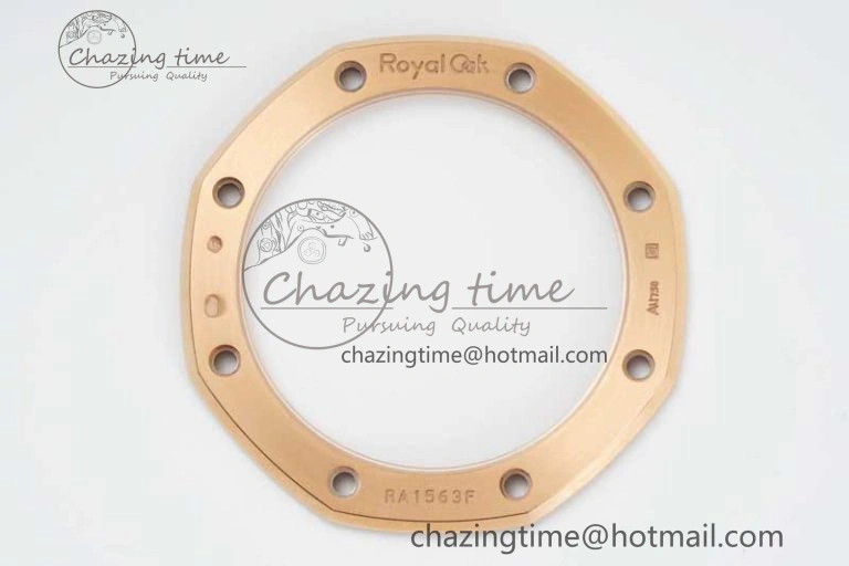 Royal Oak 41mm 15500 RG ZF 1:1 Best Edition White Textured Dial on RG Bracelet A4302 V Supportive 4771