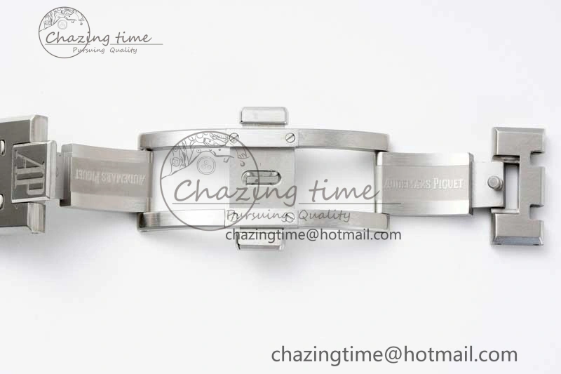 Royal Oak 41mm 15500 SS APSF 1:1 Best Edition Blue Textured Dial on SS Bracelet A4302 Super Clone DailyWear 4749