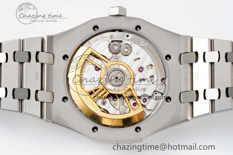 Royal Oak 41mm 15500 SS APSF 1:1 Best Edition Blue Textured Dial on SS Bracelet A4302 Super Clone DailyWear 4749