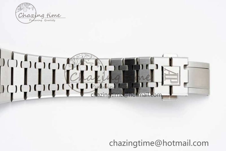 Royal Oak 41mm 15500 SS APSF 1:1 Best Edition Blue Textured Dial on SS Bracelet A4302 Super Clone DailyWear 4749