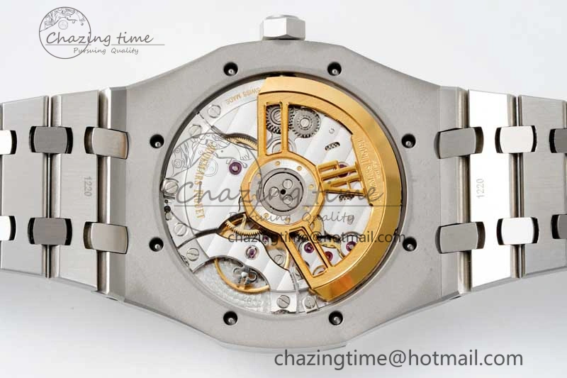 Royal Oak 41mm 15500 SS APSF 1:1 Best Edition Blue Textured Dial on SS Bracelet A4302 Super Clone DailyWear 4749
