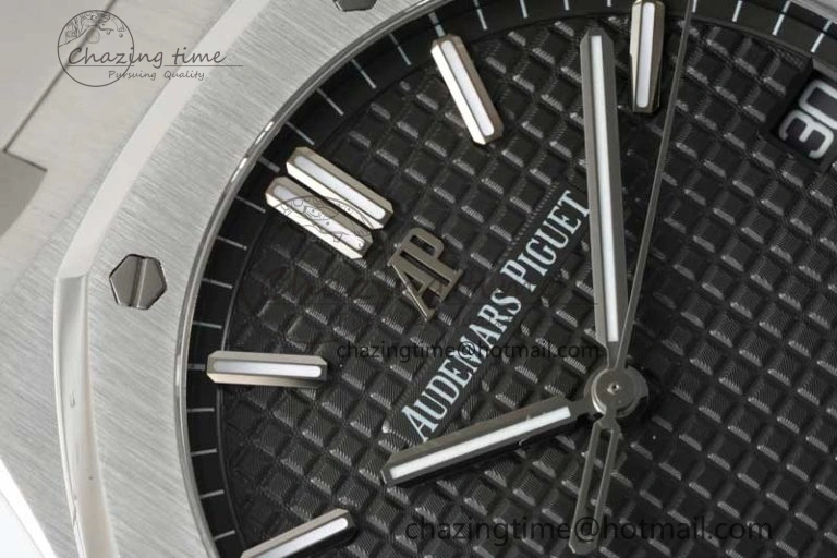 GoodFit Royal Oak 41mm 15500 SS APSF 1:1 Best Edition Gray Textured Dial on SS Bracelet A4302 Super Clone 4747