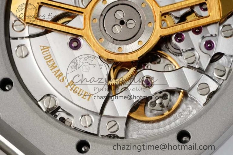 GoodFit Royal Oak 41mm 15500 SS APSF 1:1 Best Edition Gray Textured Dial on SS Bracelet A4302 Super Clone 4747