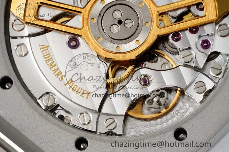 GoodFit Royal Oak 41mm 15500 SS APSF 1:1 Best Edition Gray Textured Dial on SS Bracelet A4302 Super Clone 4747