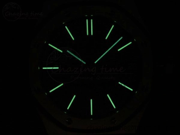 TimelessDesign Royal Oak 41mm 15500 SS APSF 1:1 Best Edition Green Textured Dial on SS Bracelet SA4302 Super Clone 4418
