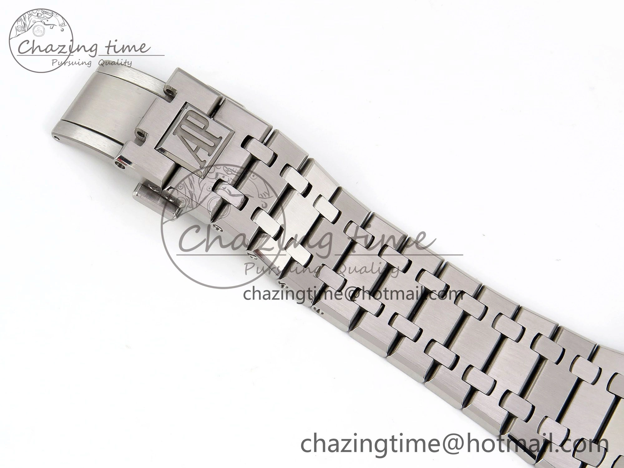 TimelessDesign Royal Oak 41mm 15500 SS APSF 1:1 Best Edition Green Textured Dial on SS Bracelet SA4302 Super Clone 4418