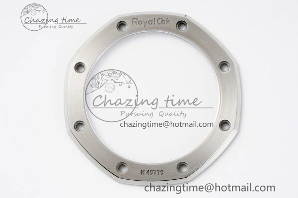 Breathable Royal Oak 41mm 15500 SS APSF 1:1 Best Edition White Textured Dial on SS Bracelet A4302 Super Clone 4735
