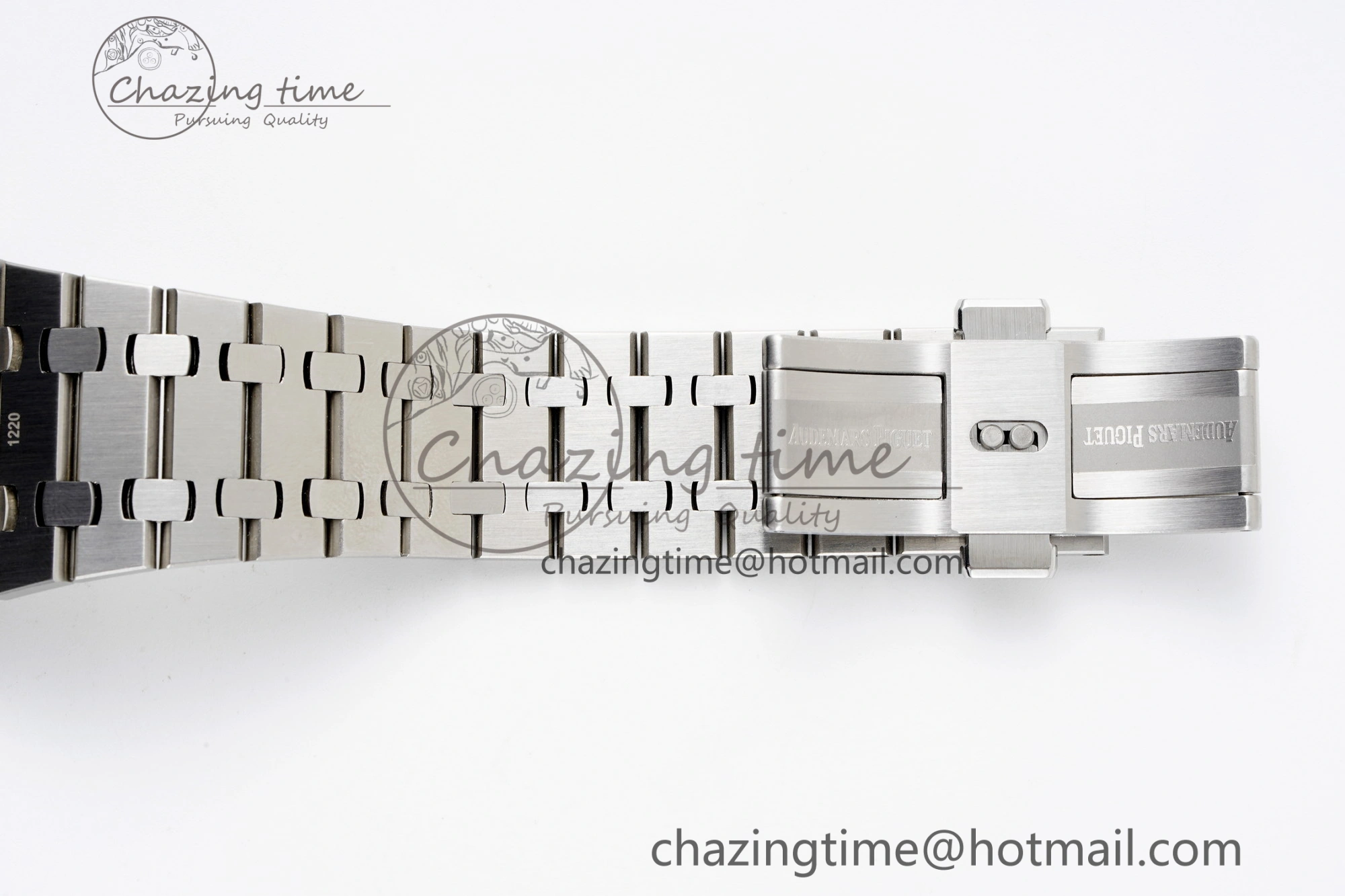Breathable Royal Oak 41mm 15500 SS APSF 1:1 Best Edition White Textured Dial on SS Bracelet A4302 Super Clone 4735