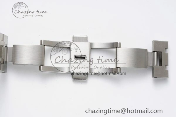 Breathable Royal Oak 41mm 15500 SS APSF 1:1 Best Edition White Textured Dial on SS Bracelet A4302 Super Clone 4735