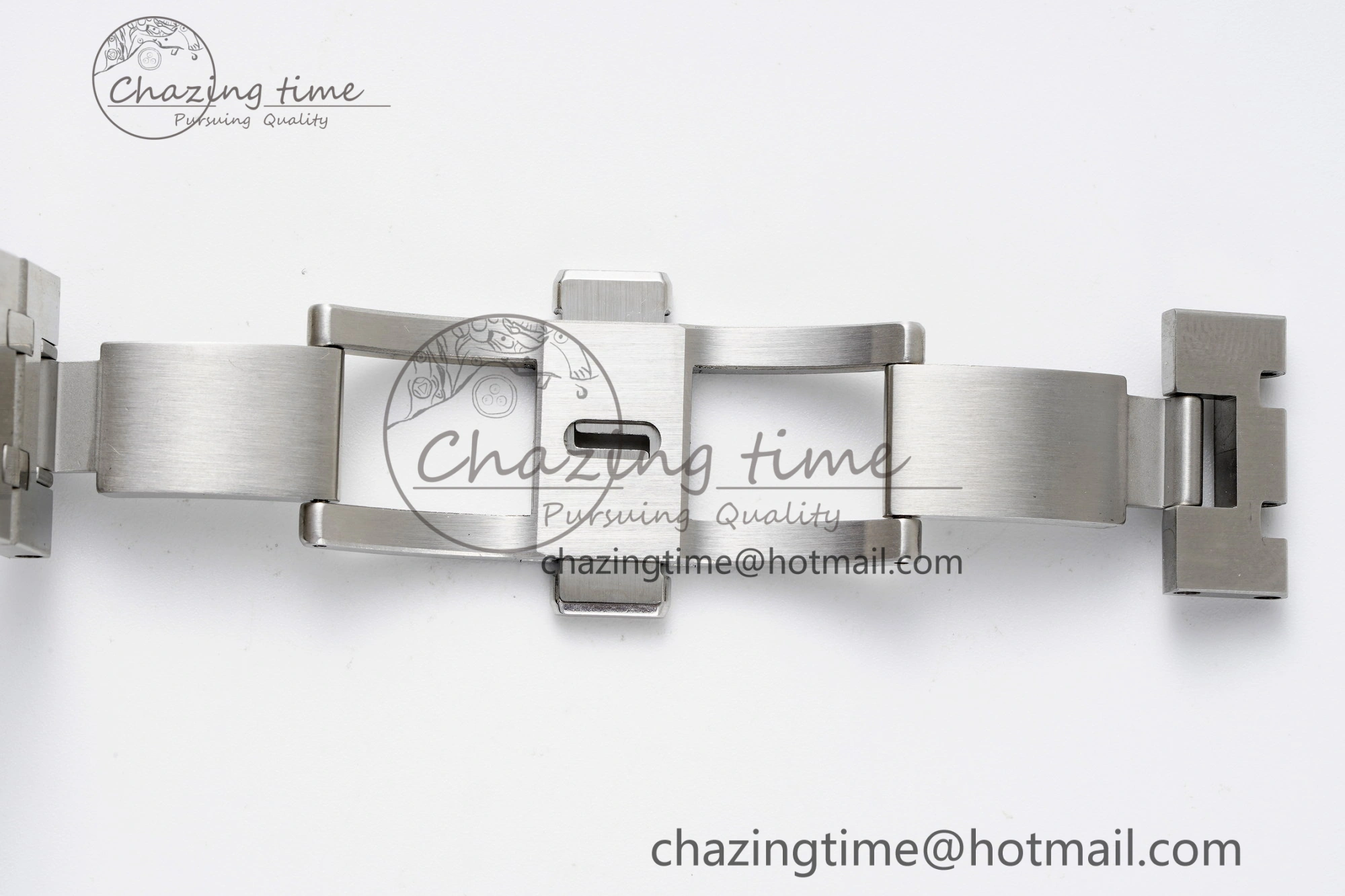 Breathable Royal Oak 41mm 15500 SS APSF 1:1 Best Edition White Textured Dial on SS Bracelet A4302 Super Clone 4735