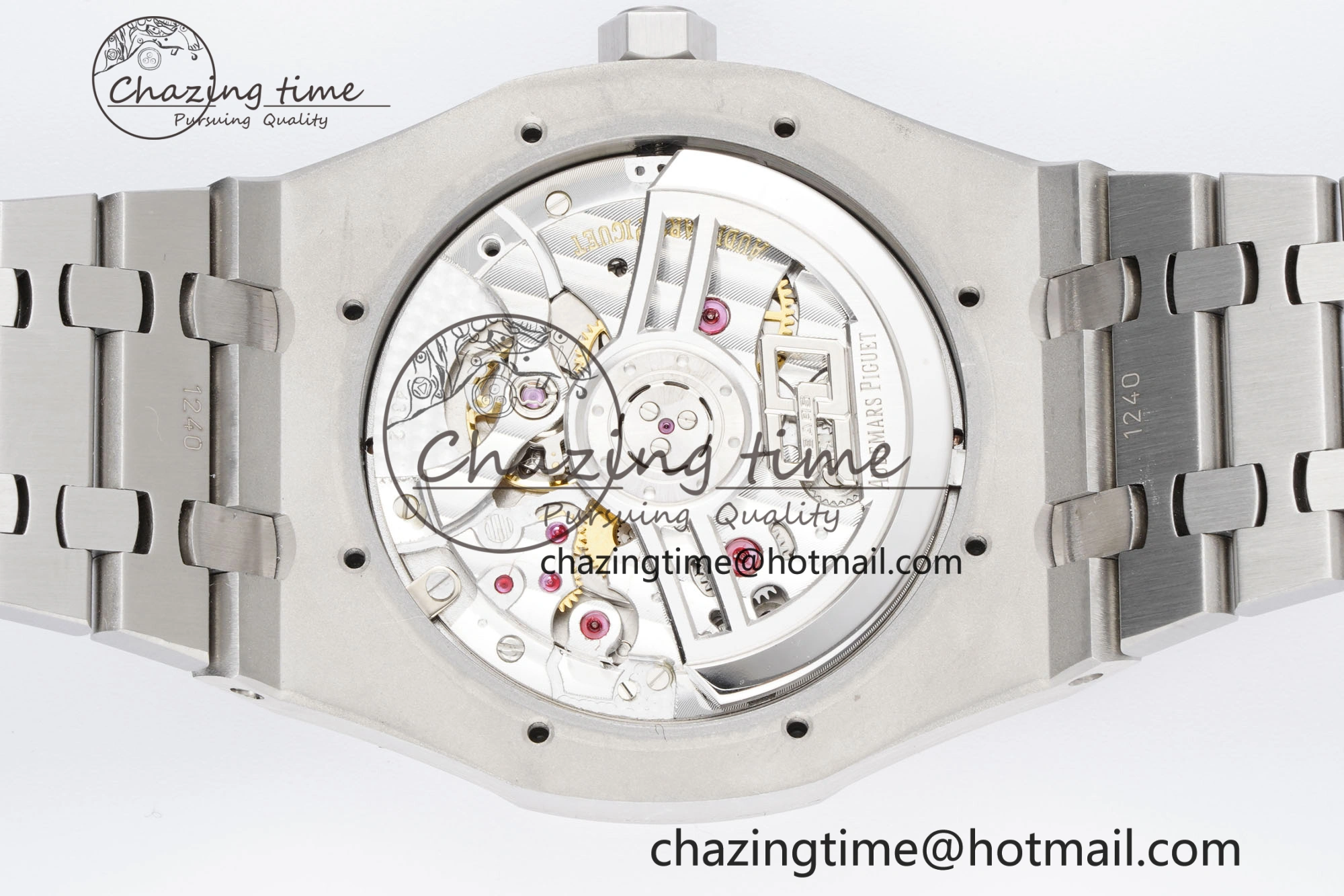 Royal Oak 41mm 15500 SS BF 1:1 Best Edition Black Textured Dial on SS Bracelet A Premium 4607