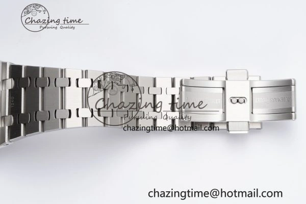 ZeroBulk Royal Oak 41mm 15500 SS BF 1:1 Best Edition Blue Textured Dial on SS Bracelet A 4602