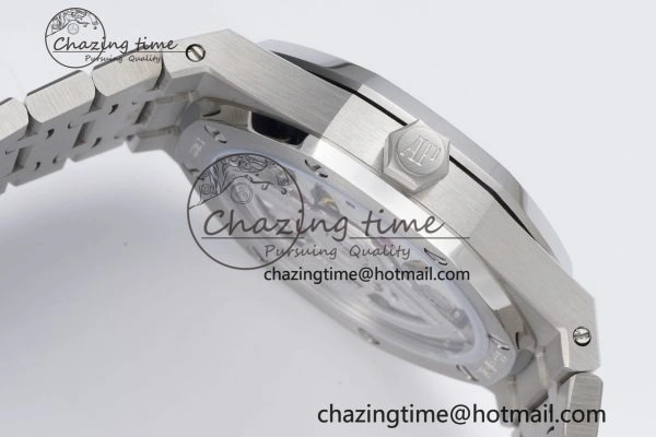 Neat Royal Oak 41mm 15500 SS BF 1:1 Best Edition Gray Textured Dial on SS Bracelet A 4603