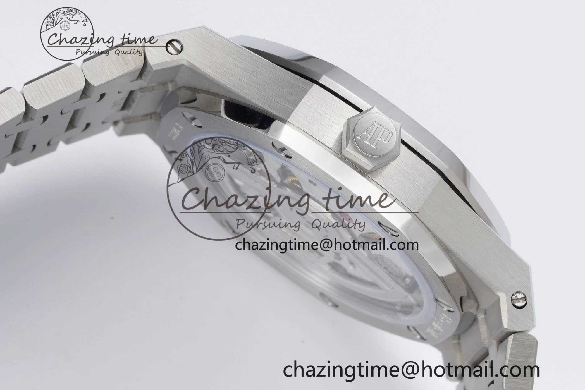 Neat Royal Oak 41mm 15500 SS BF 1:1 Best Edition Gray Textured Dial on SS Bracelet A 4603