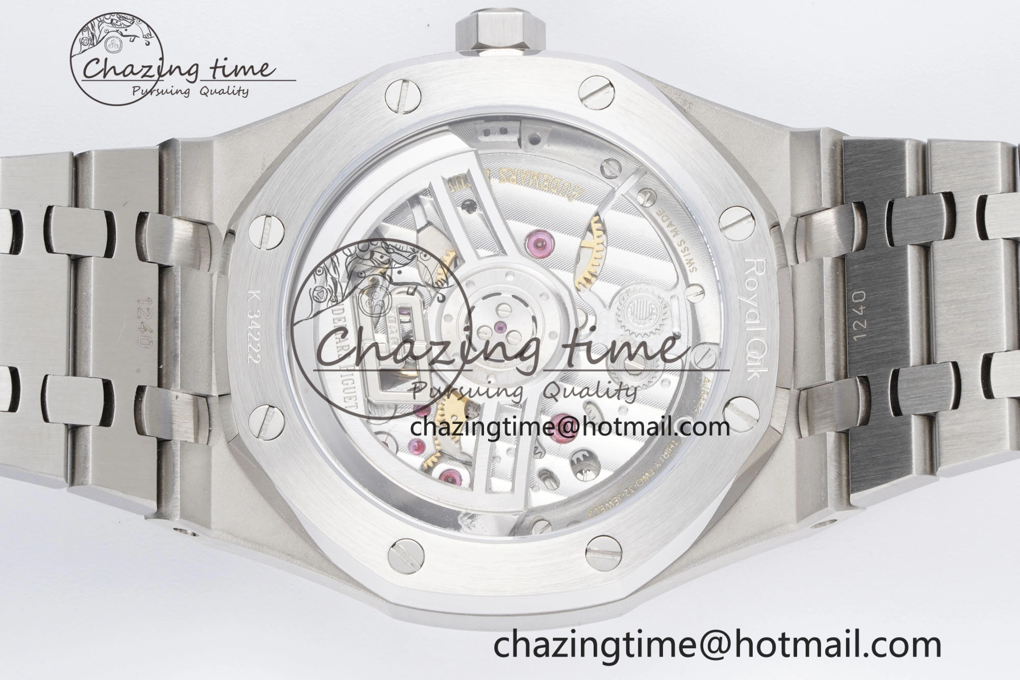 Neat Royal Oak 41mm 15500 SS BF 1:1 Best Edition Gray Textured Dial on SS Bracelet A 4603