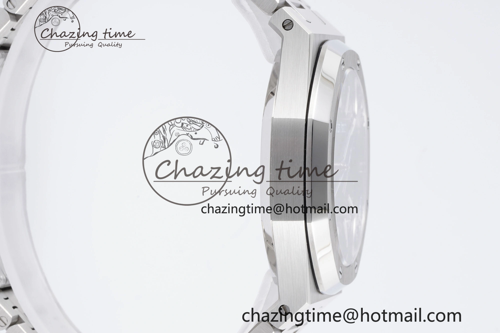 Neat Royal Oak 41mm 15500 SS BF 1:1 Best Edition Gray Textured Dial on SS Bracelet A 4603