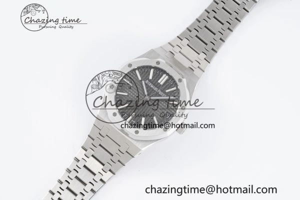 Neat Royal Oak 41mm 15500 SS BF 1:1 Best Edition Gray Textured Dial on SS Bracelet A 4603