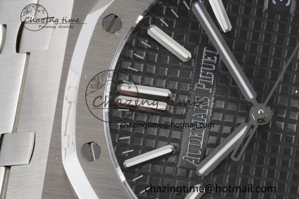 Neat Royal Oak 41mm 15500 SS BF 1:1 Best Edition Gray Textured Dial on SS Bracelet A 4603
