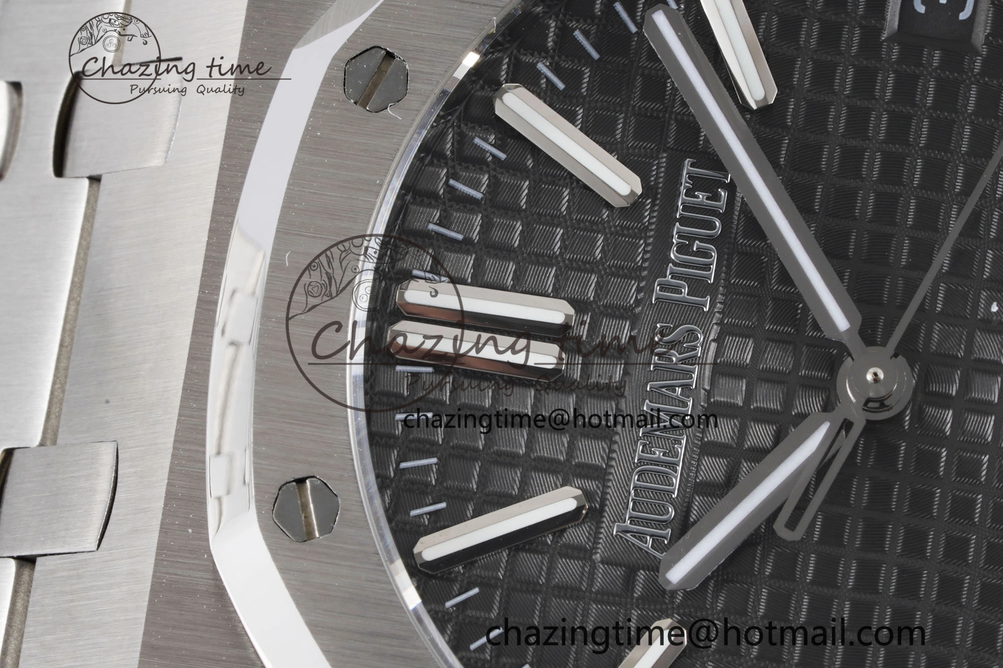 Neat Royal Oak 41mm 15500 SS BF 1:1 Best Edition Gray Textured Dial on SS Bracelet A 4603