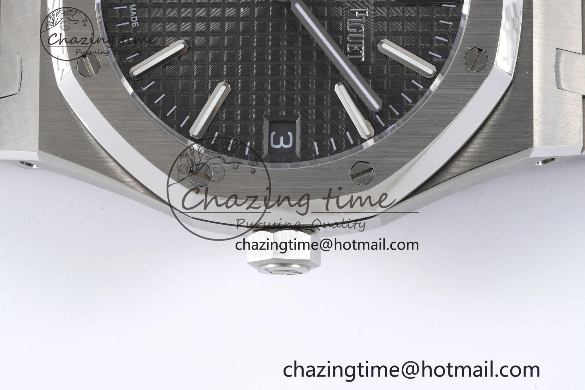 Neat Royal Oak 41mm 15500 SS BF 1:1 Best Edition Gray Textured Dial on SS Bracelet A 4603